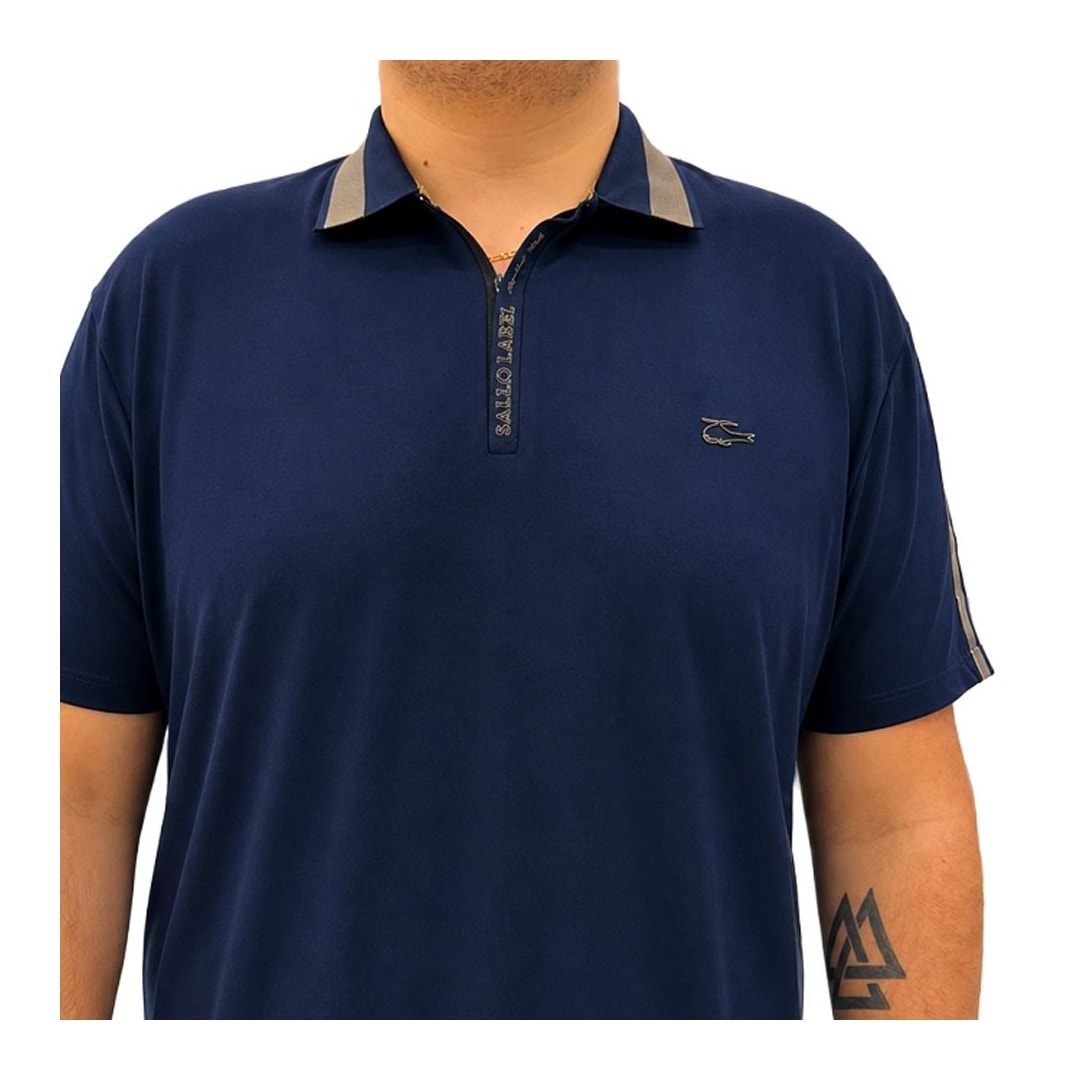Camisa Sallo Polo Piquet Pergula 0051 Marinho Camisa Sallo Polo Piquet Pergula 0051 Marinho