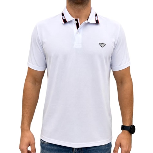 Camisa Sallo Polo Piquet Pérgula 10300013 Branco