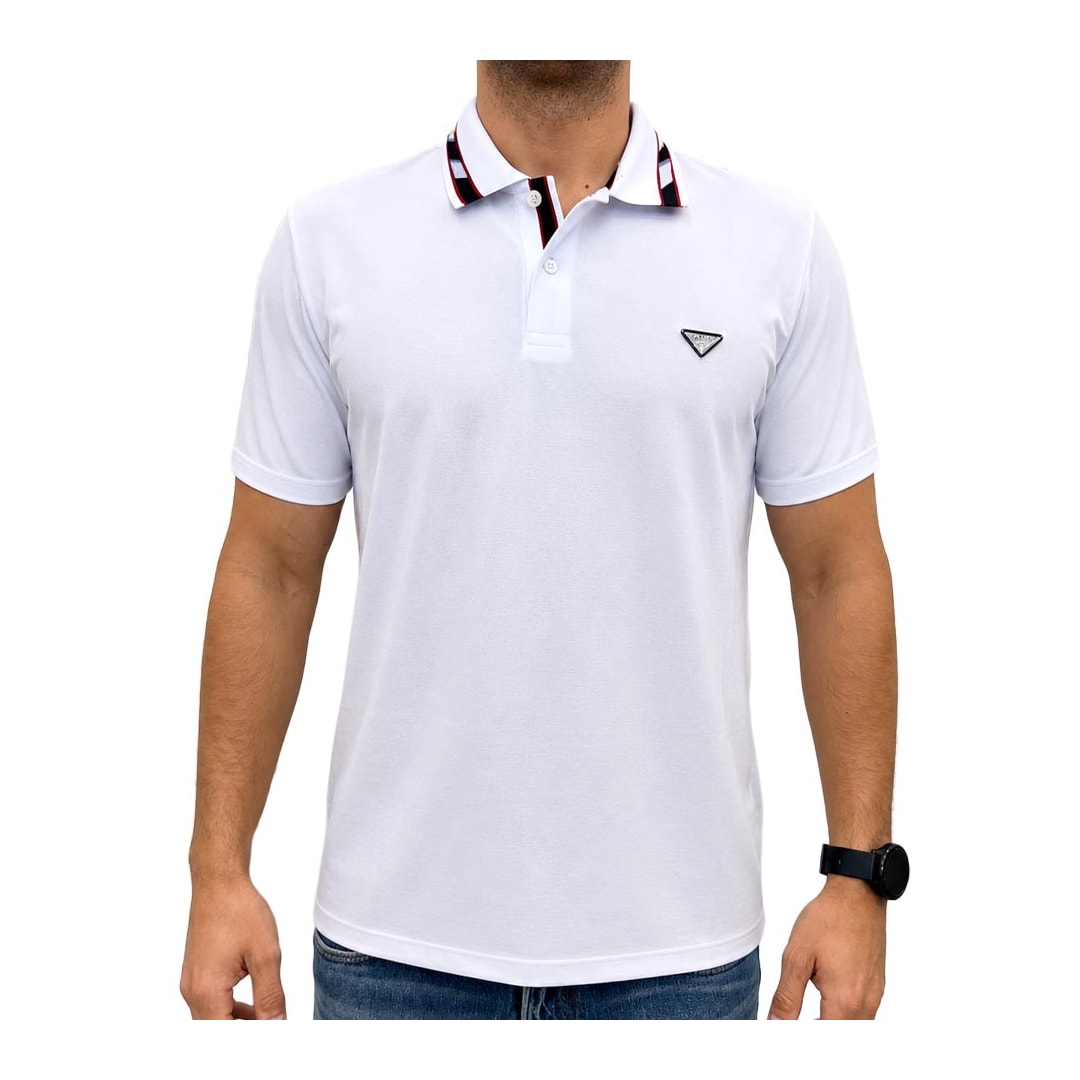 Camisa Sallo Polo Piquet Pérgula 10300013 Branco Camisa Sallo Polo Piquet Pérgula 10300013 Branco