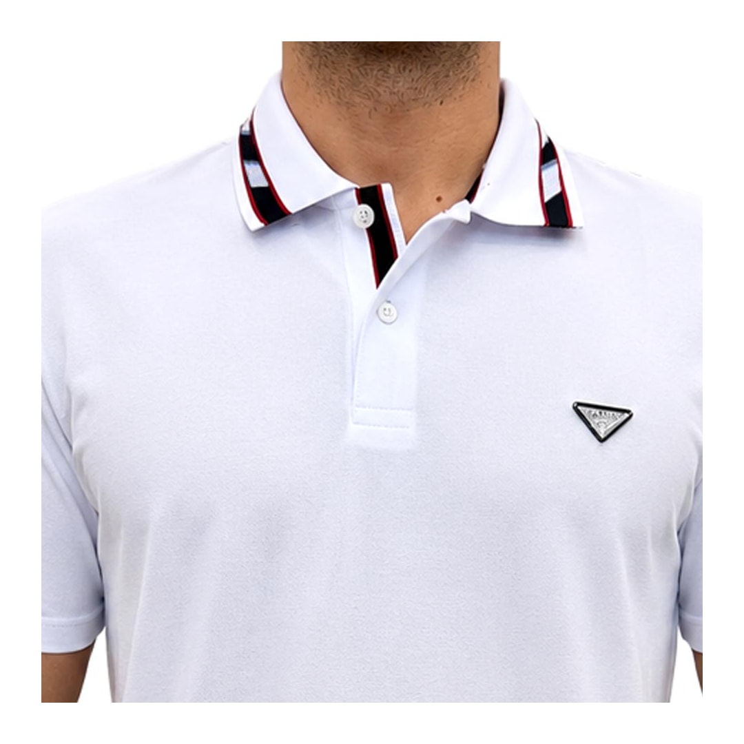 Camisa Sallo Polo Piquet Pérgula 10300013 Branco