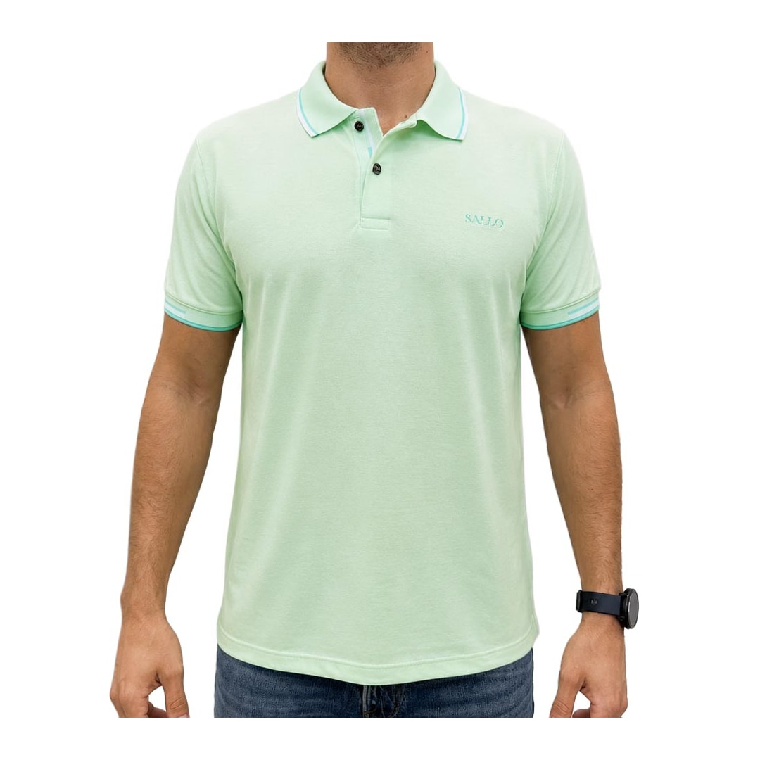 Camisa Sallo Polo Piquet Pérgula 10308381 Caribe Camisa Sallo Polo Piquet Pérgula 10308381 Caribe
