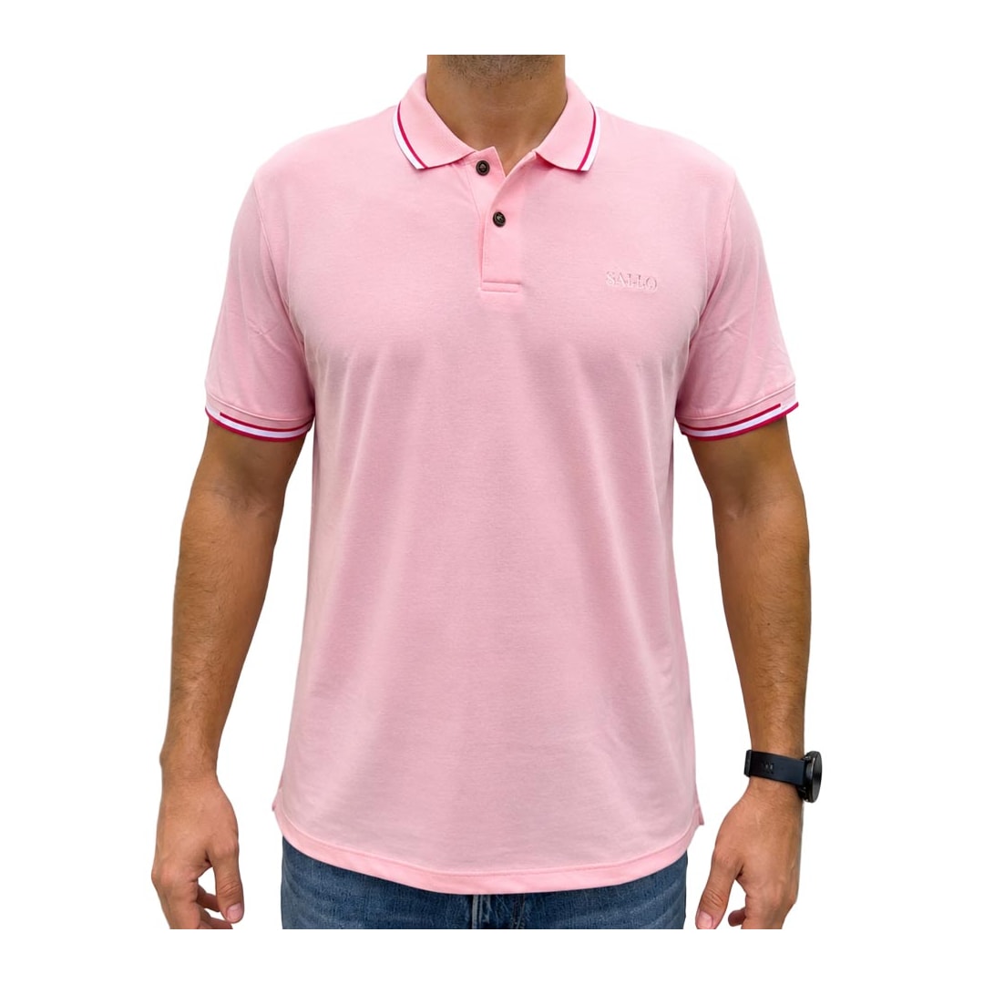 Camisa Sallo Polo Piquet Pérgula 10308381 Rosa Millenial