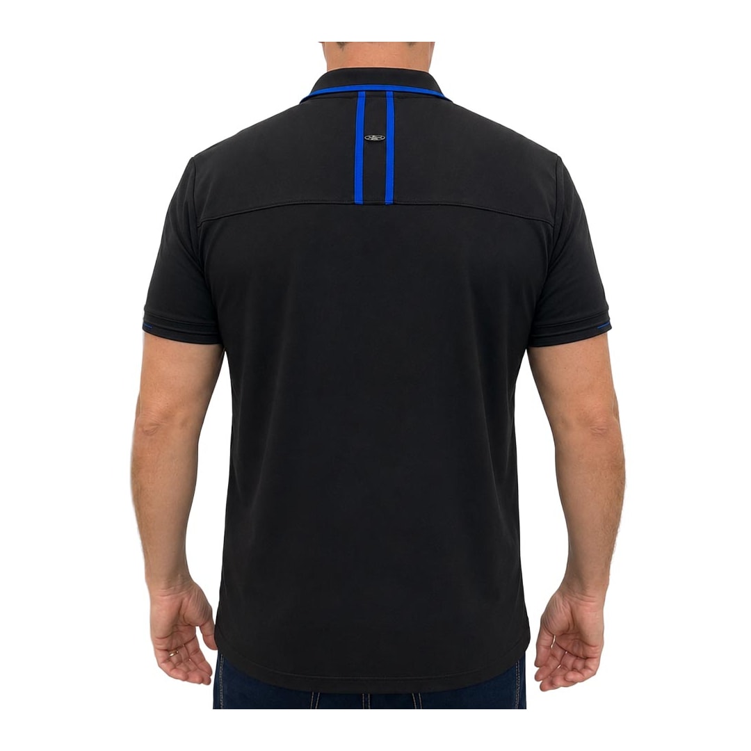 Camisa Sallo Polo Piquet Pérgula 2601 0044 Plus Preto Camisa Sallo Polo Piquet Pérgula 2601 0044 Plus Preto