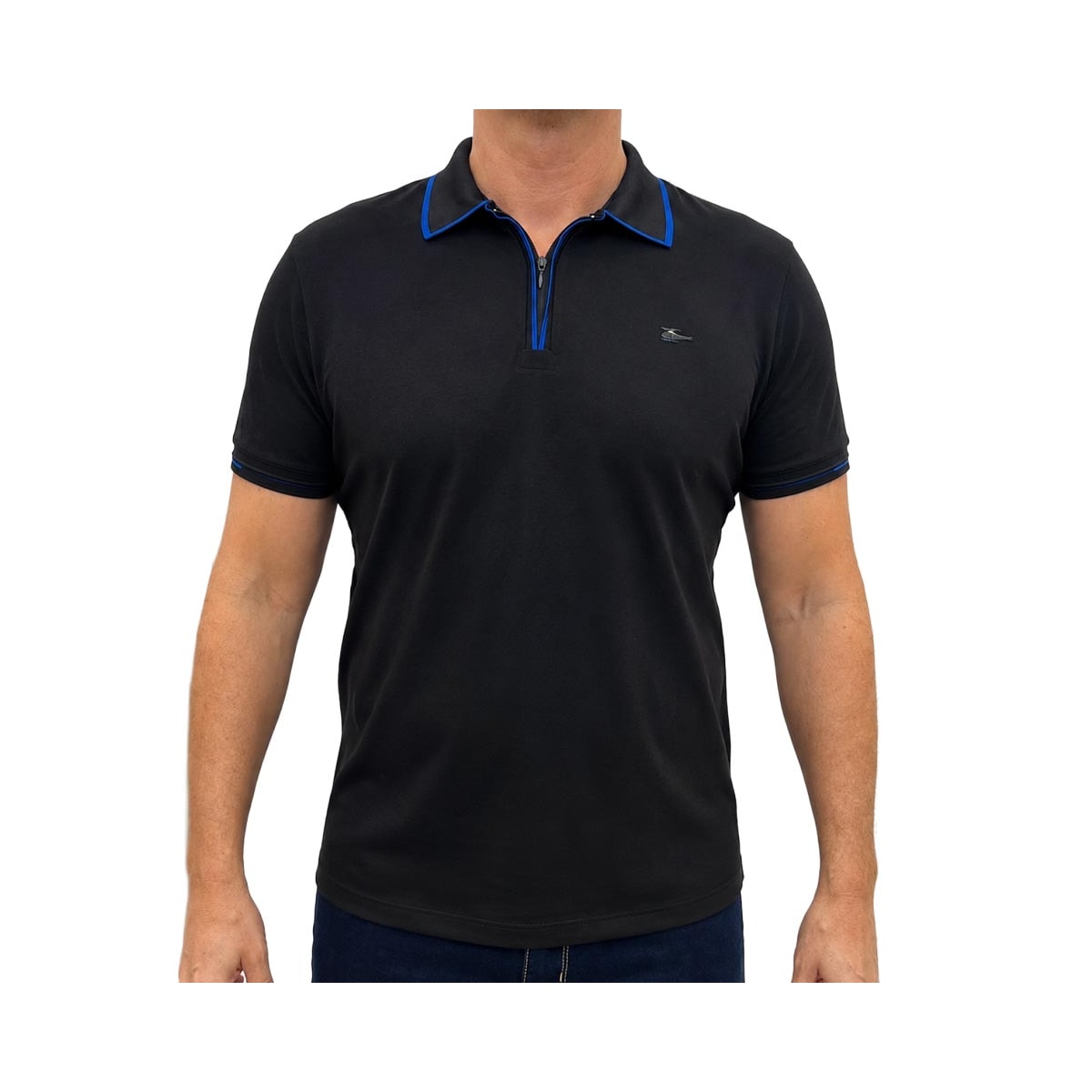 Camisa Sallo Polo Piquet Pérgula 2601 0044 Preto Camisa Sallo Polo Piquet Pérgula 2601 0044 Preto