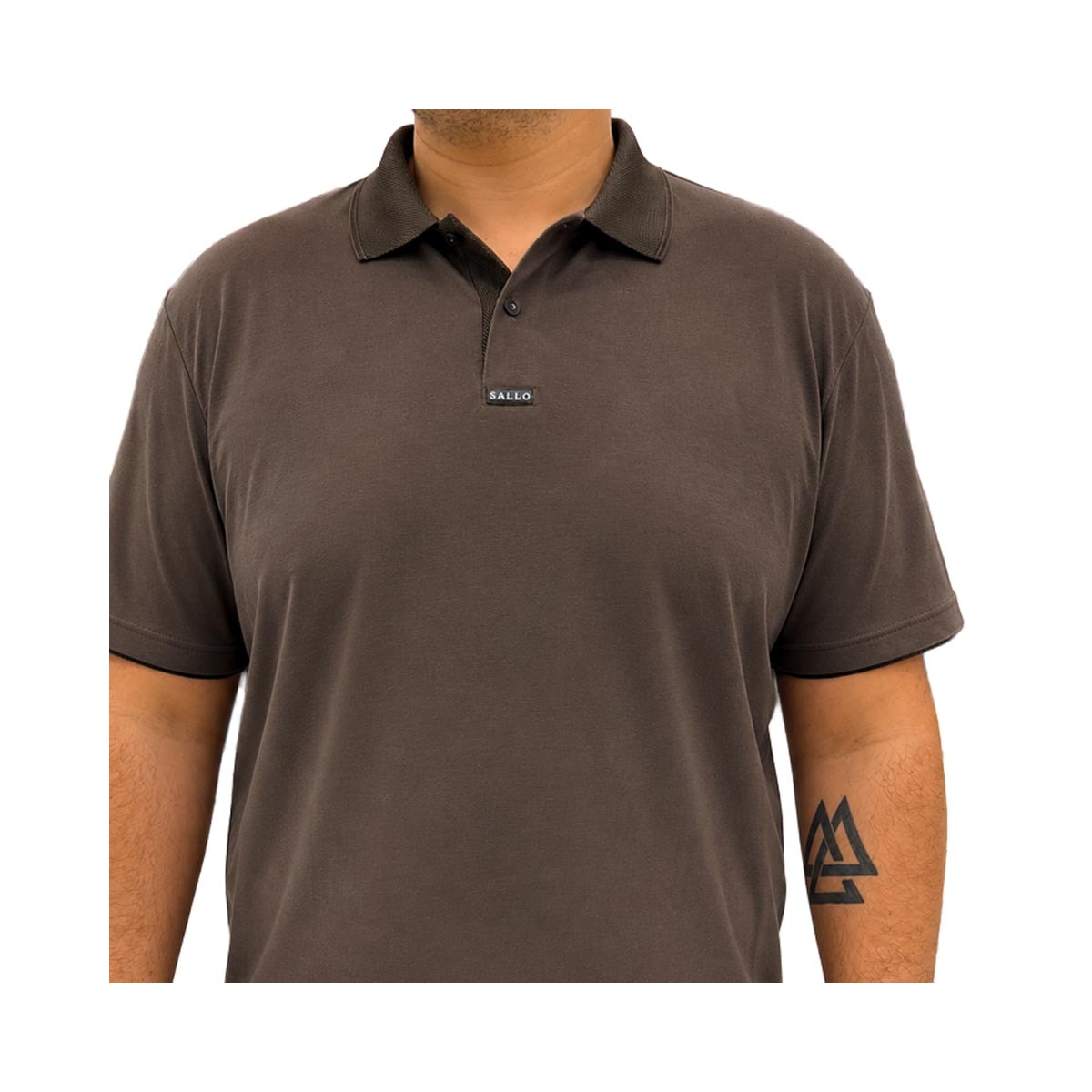Camisa Sallo Polo Piquet Pergula Plus 10105201 Mocca Camisa Sallo Polo Piquet Pergula Plus 10105201 Mocca