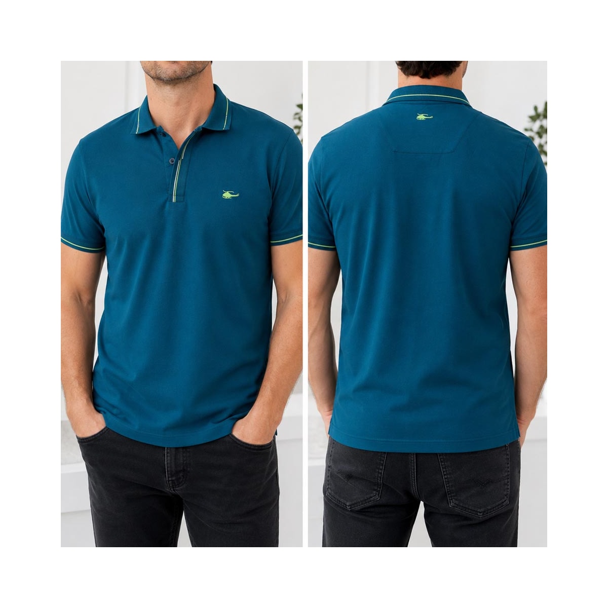 Camisa Sallo Polo Piquet Pergula Sem Bolso 0023 Submarine