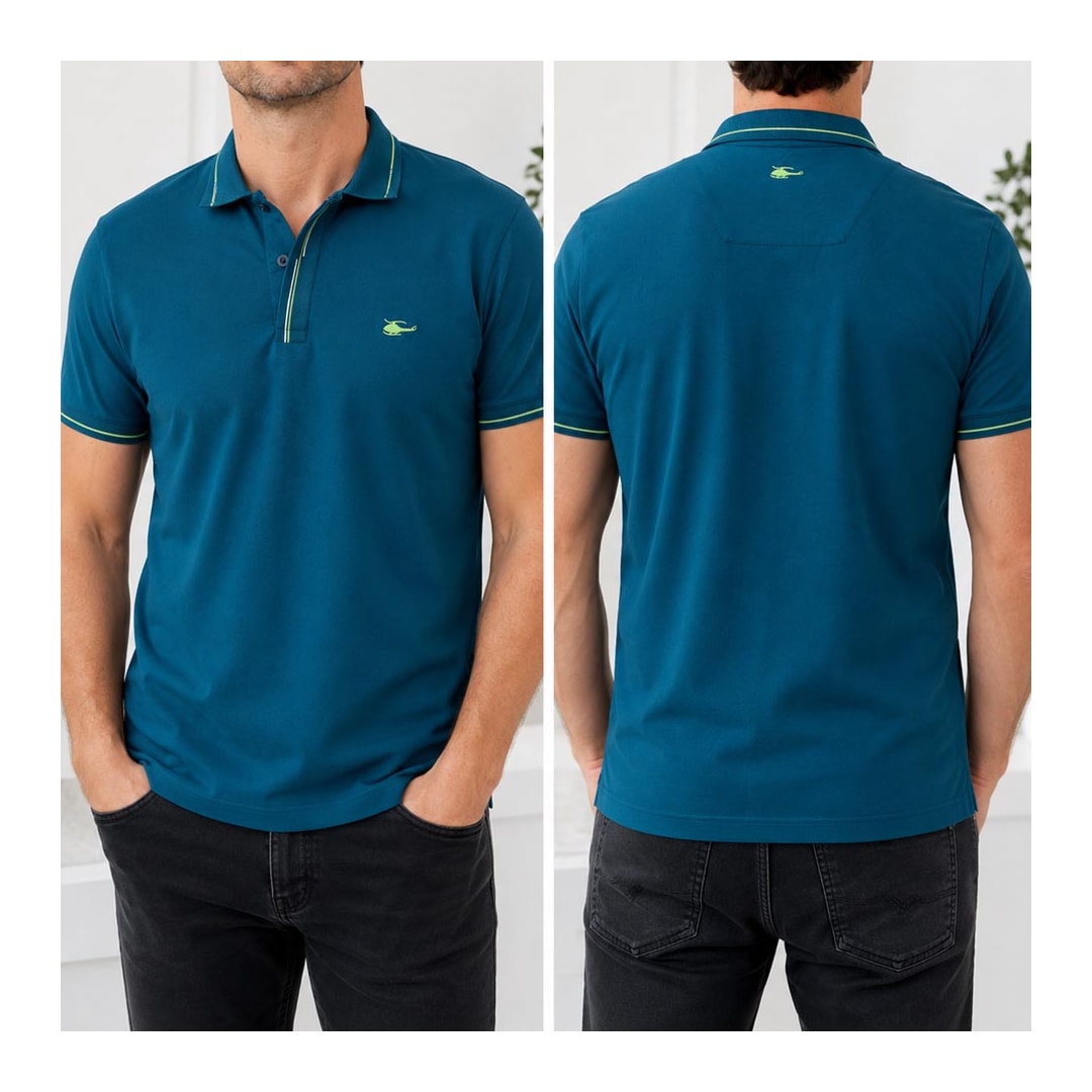 Camisa Sallo Polo Piquet Pergula Sem Bolso 0023 Submarine