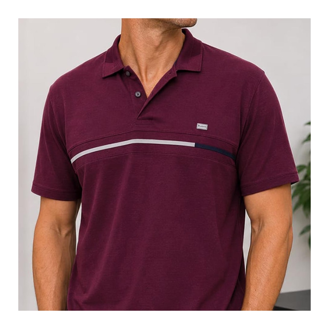 Camisa Sallo Polo Sem Bolso 0007 Marsala Camisa Sallo Polo Sem Bolso 0007 Marsala