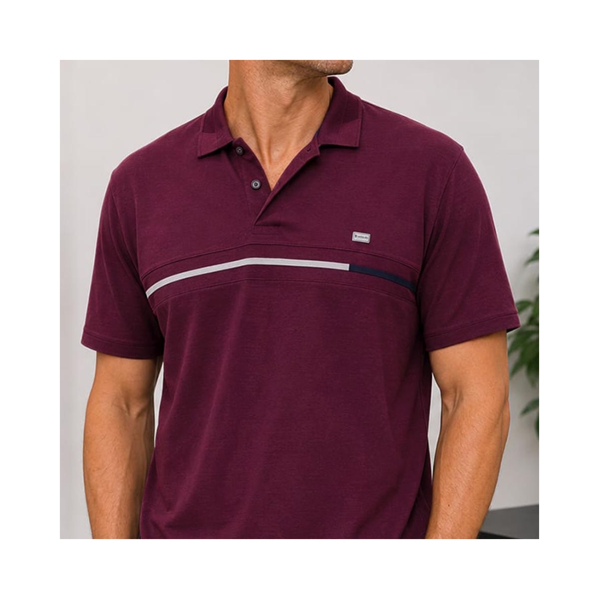 Camisa Sallo Polo Sem Bolso 0007 Marsala Camisa Sallo Polo Sem Bolso 0007 Marsala