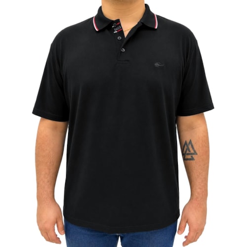 Camisa Sallo Polo Sem Bolso 0021 Plus Preto
