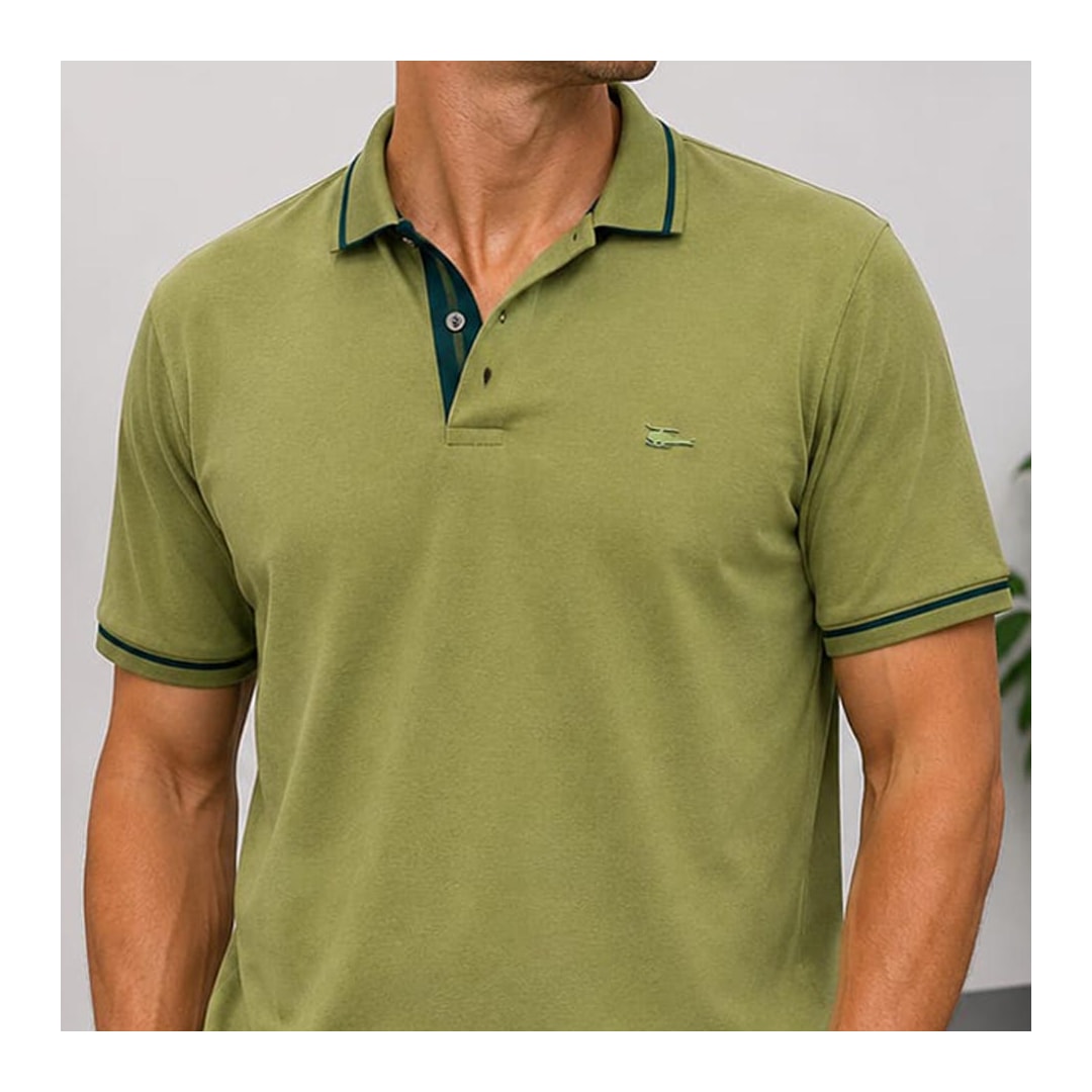 Camisa Sallo Polo Sem Bolso 0057 Verde Cipo