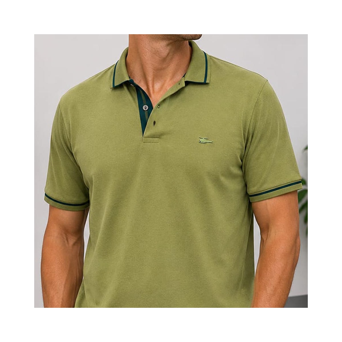 Camisa Sallo Polo Sem Bolso 0057 Verde Cipo