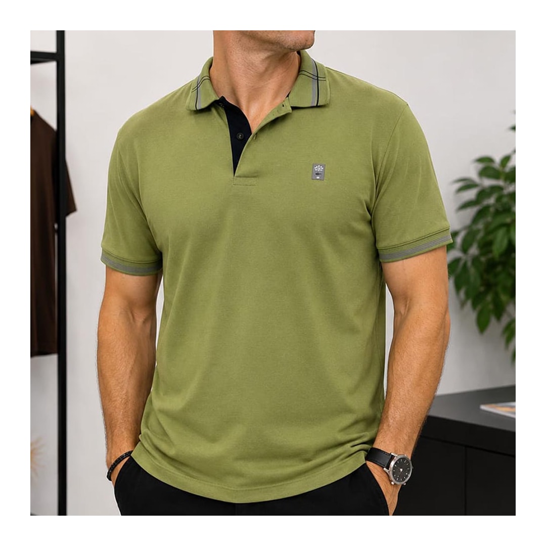 Camisa Sallo Polo Sem Bolso 0060 Verde Cipo