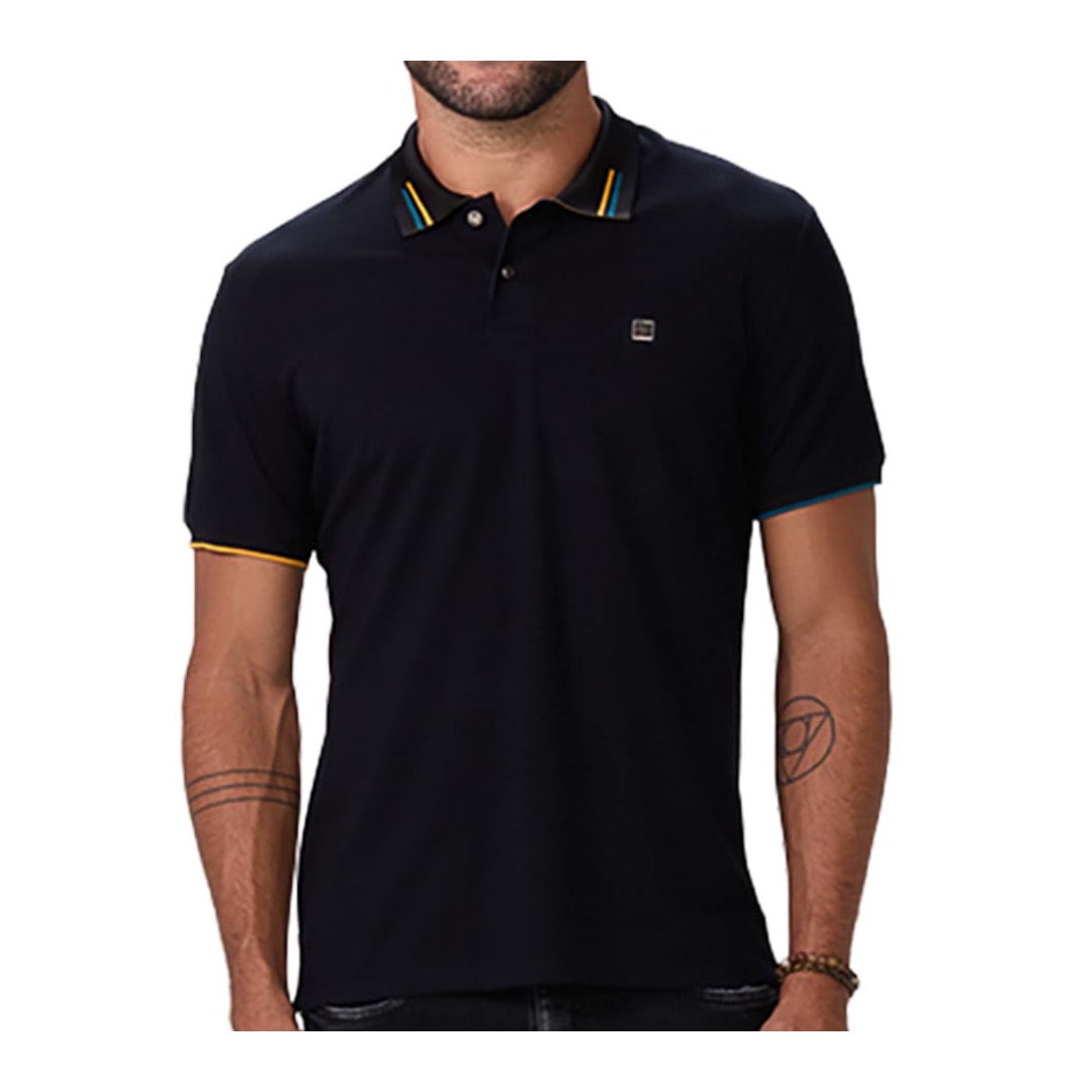 Camisa Sallo Polo Sem Bolso 10108364 Preto