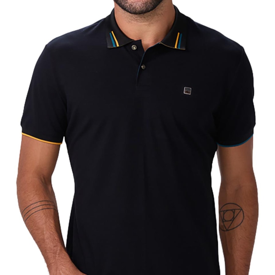 Camisa Sallo Polo Sem Bolso 10108364 Preto