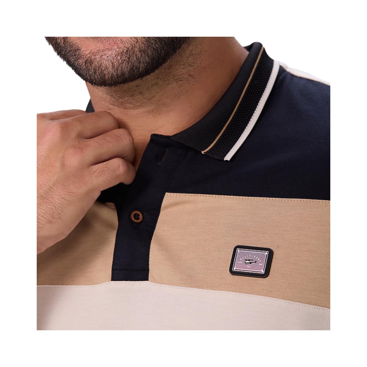 Camisa Sallo Polo Sem Bolso 10108371 Areia Camisa Sallo Polo Sem Bolso 10108371 Areia