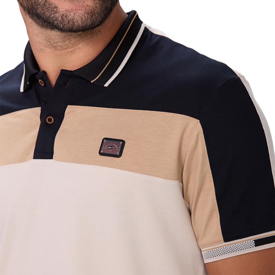 Camisa Sallo Polo Sem Bolso 10108371 Areia Camisa Sallo Polo Sem Bolso 10108371 Areia