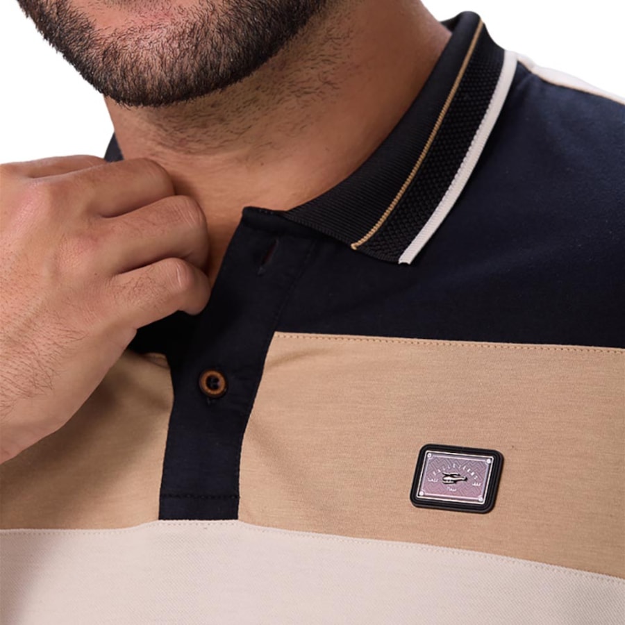 Camisa Sallo Polo Sem Bolso 10108371 Areia Camisa Sallo Polo Sem Bolso 10108371 Areia
