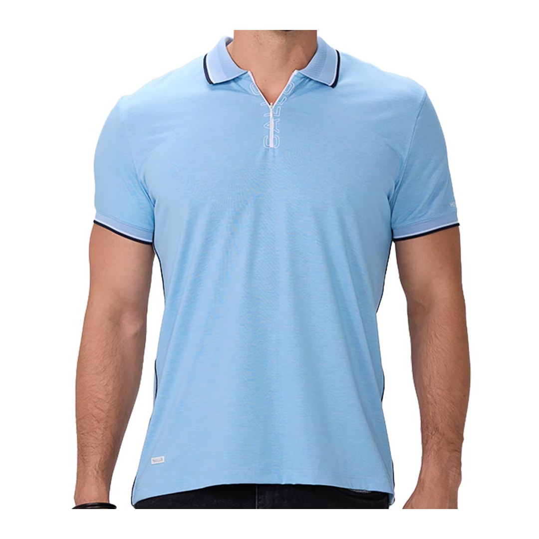 Camisa Sallo Polo Sem Bolso 10108378 Azul Claro