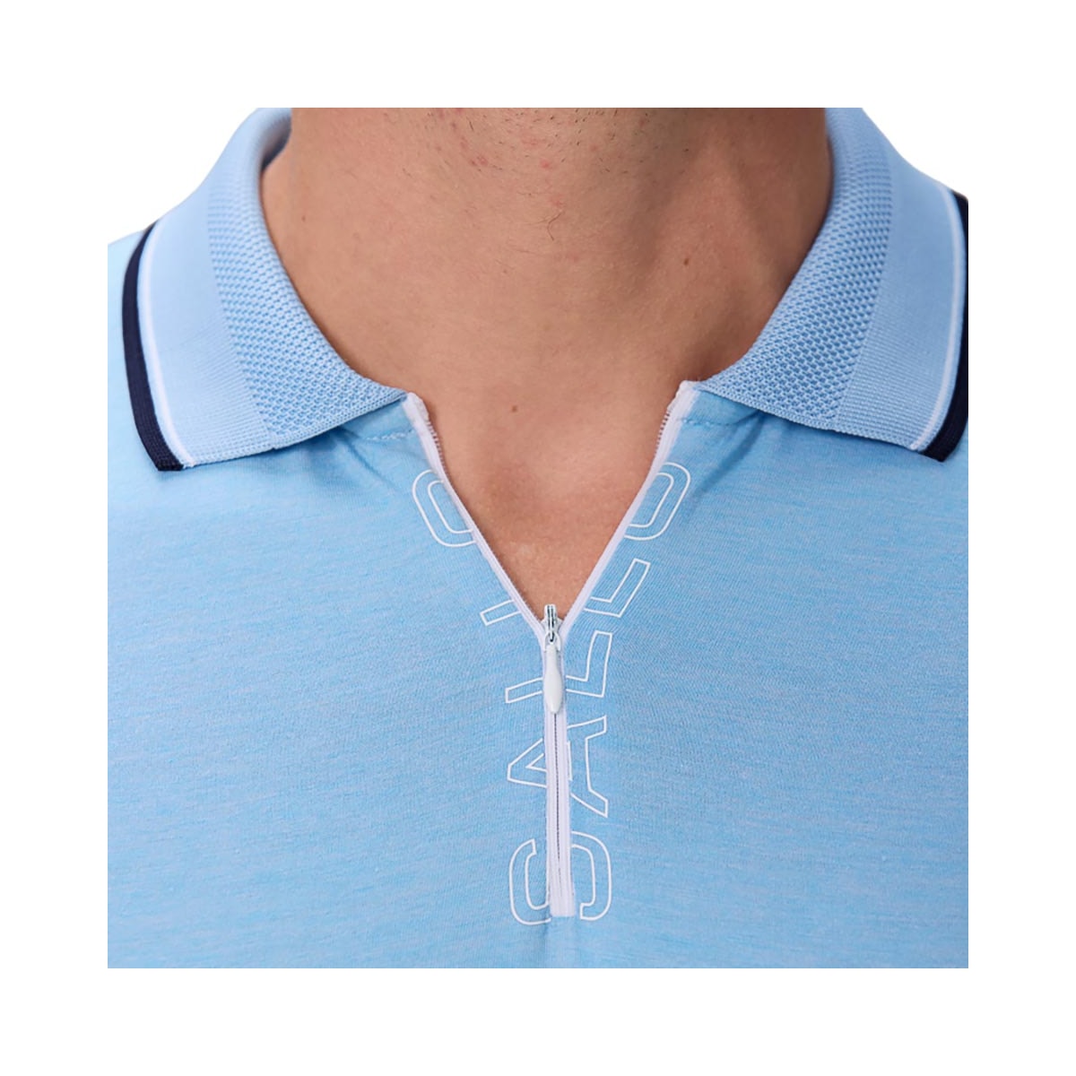 Camisa Sallo Polo Sem Bolso 10108378 Azul Claro Camisa Sallo Polo Sem Bolso 10108378 Azul Claro
