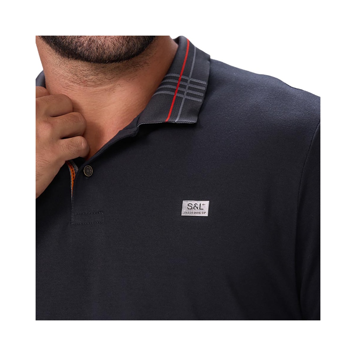 Camisa Sallo Polo Sem Bolso 10108379 Chumbo