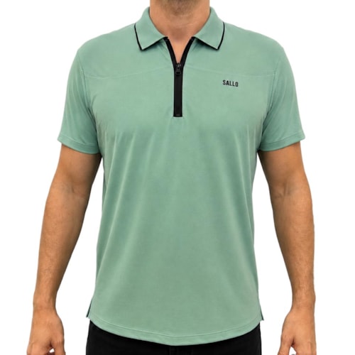 Camisa Sallo Polo Sem Bolso 10108606 Deep Mint