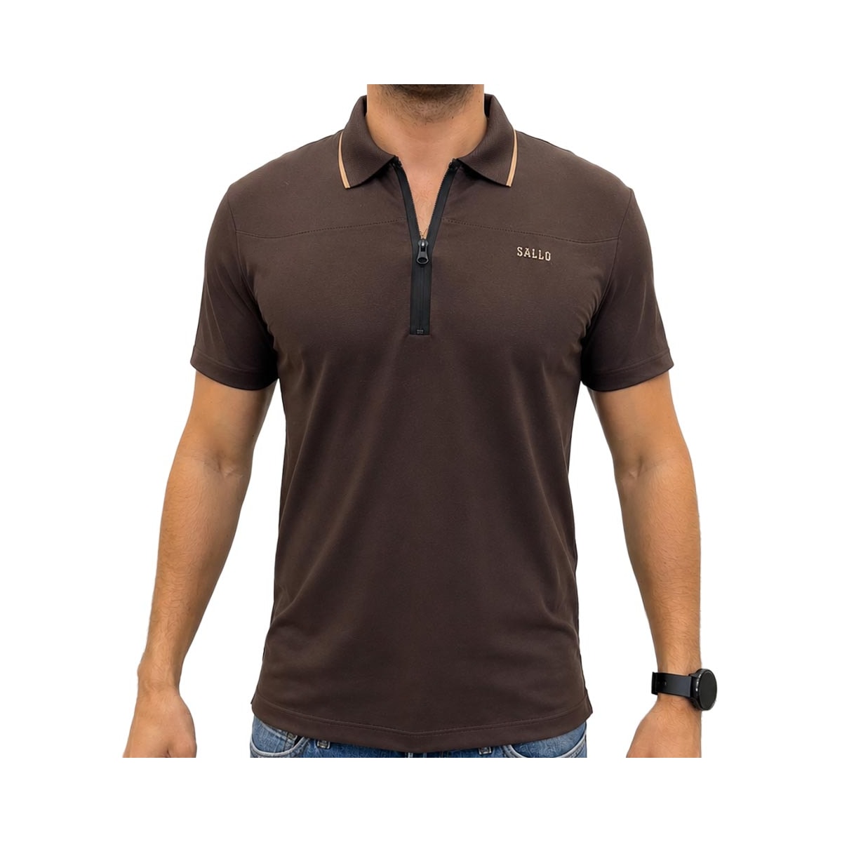 Camisa Sallo Polo Sem Bolso 10108606 Expresso Camisa Sallo Polo Sem Bolso 10108606 Expresso