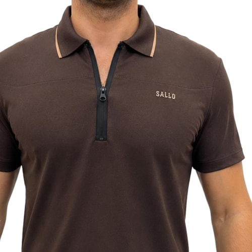 Detalhe - Camisa Sallo Polo Sem Bolso 10108606 Expresso