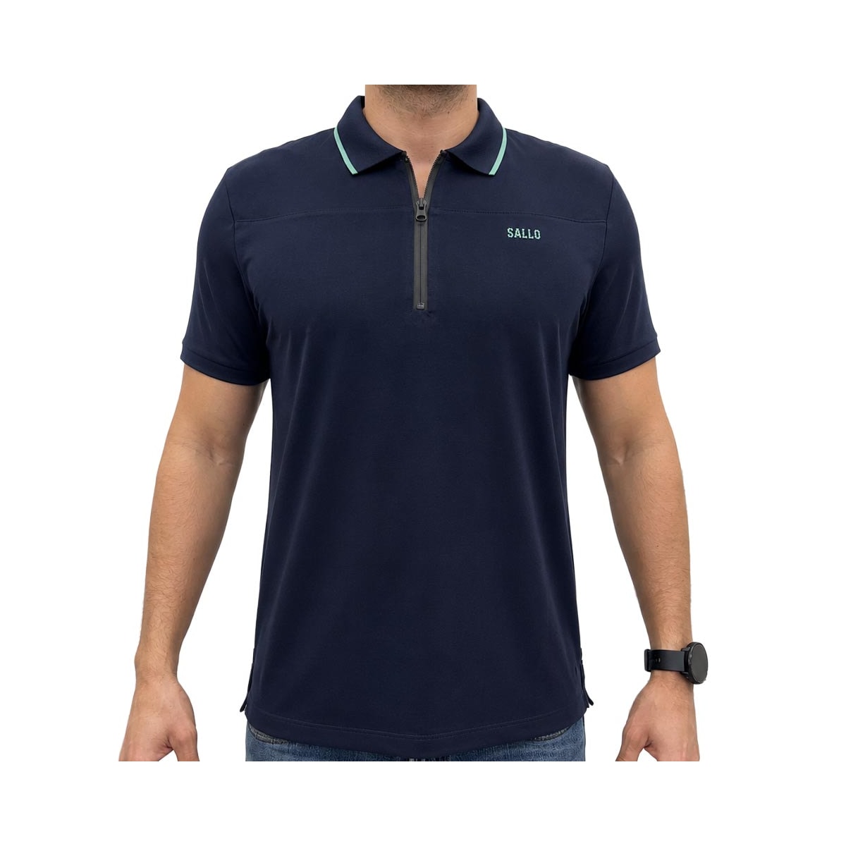 Camisa Sallo Polo Sem Bolso 10108606 Marinho Camisa Sallo Polo Sem Bolso 10108606 Marinho
