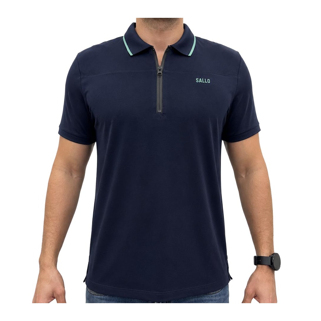Camisa Sallo Polo Sem Bolso 10108606 Marinho Camisa Sallo Polo Sem Bolso 10108606 Marinho