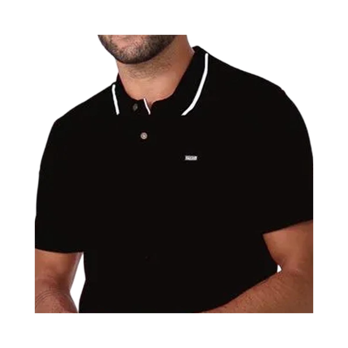 Camisa Sallo Polo Sem Bolso 8238 Preto Camisa Sallo Polo Sem Bolso 8238 Preto