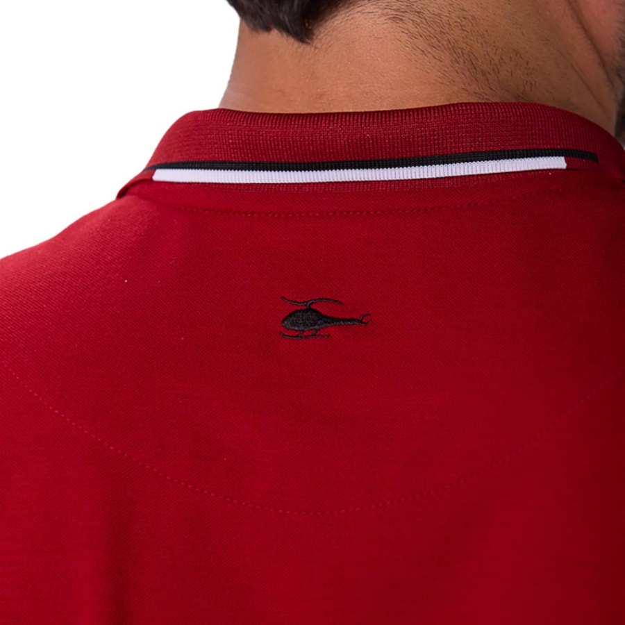 Camisa Sallo Polo Sem Bolso 8238 Vinho Tinto