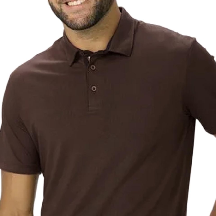 Camisa Sallo Polo Sem Bolso 8321 Expresso Marrom
