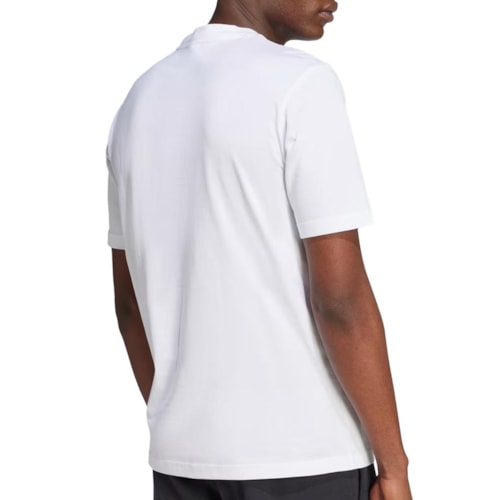 Detalhe - Camiseta Adidas Meia Manga Je8943 White