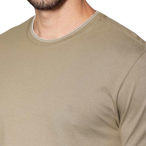 Detalhe - Camiseta Aramis Algodão Básica 12.0538 Fendi