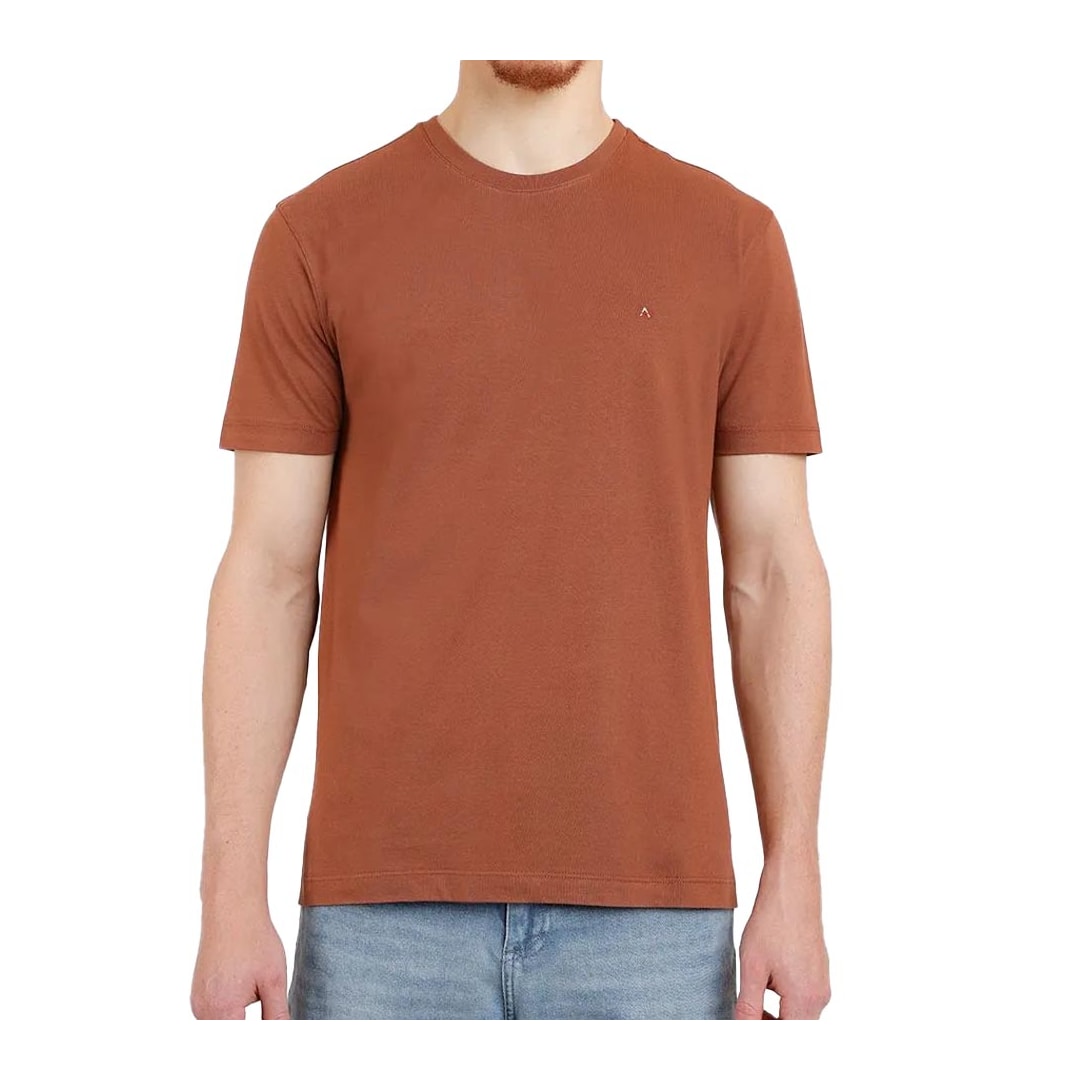 Camiseta Aramis Básica 12.0045 Marrom Chocolate Camiseta Aramis Básica 12.0045 Marrom Chocolate
