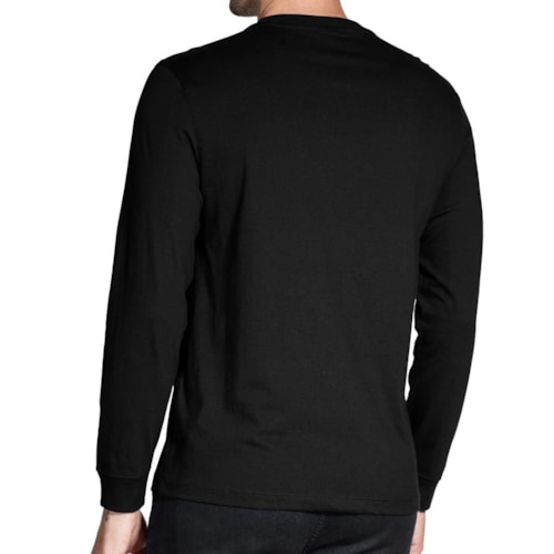 Detalhe - Camiseta Aramis Manga Longa 02.161 Preto