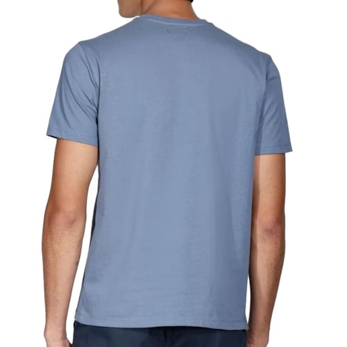 Detalhe - Camiseta Aramis Meia Manga 12.0543 Azul Aluminio
