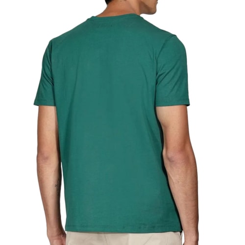 Detalhe - Camiseta Aramis Meia Manga 12.0543 Verde Floresta