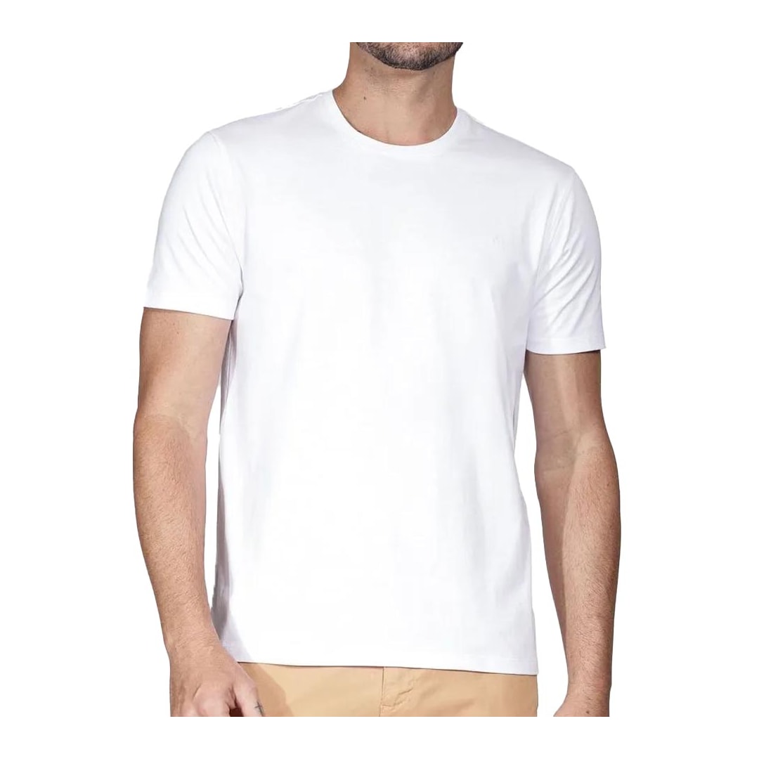 Camiseta Aramis Meia Manga Básica 01.2109 Branco Camiseta Aramis Meia Manga Básica 01.2109 Branco