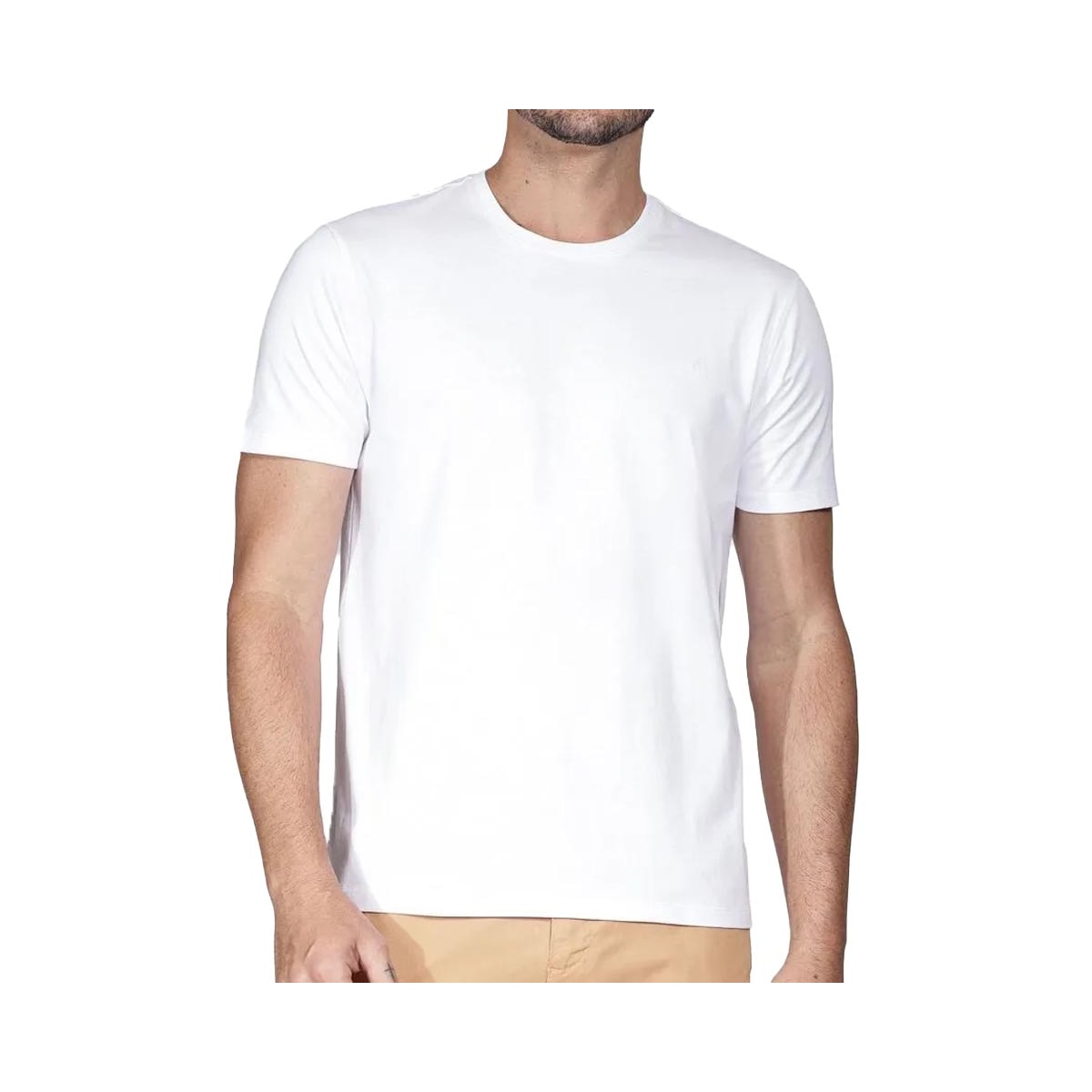 Camiseta Aramis Meia Manga Básica 01.2109 Branco Camiseta Aramis Meia Manga Básica 01.2109 Branco