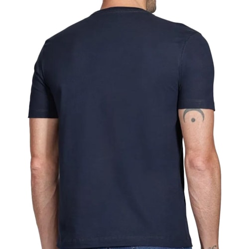 Detalhe - Camiseta Aramis Meia Manga Básica 01.2109 Marinho