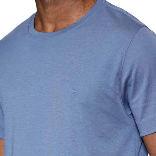 Detalhe - Camiseta Aramis Meia Manga Básica 12.0491 Atlantico