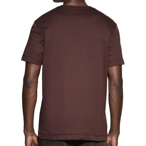 Detalhe - Camiseta Aramis Meia Manga Básica 12.0491 Bordeaux Intenso