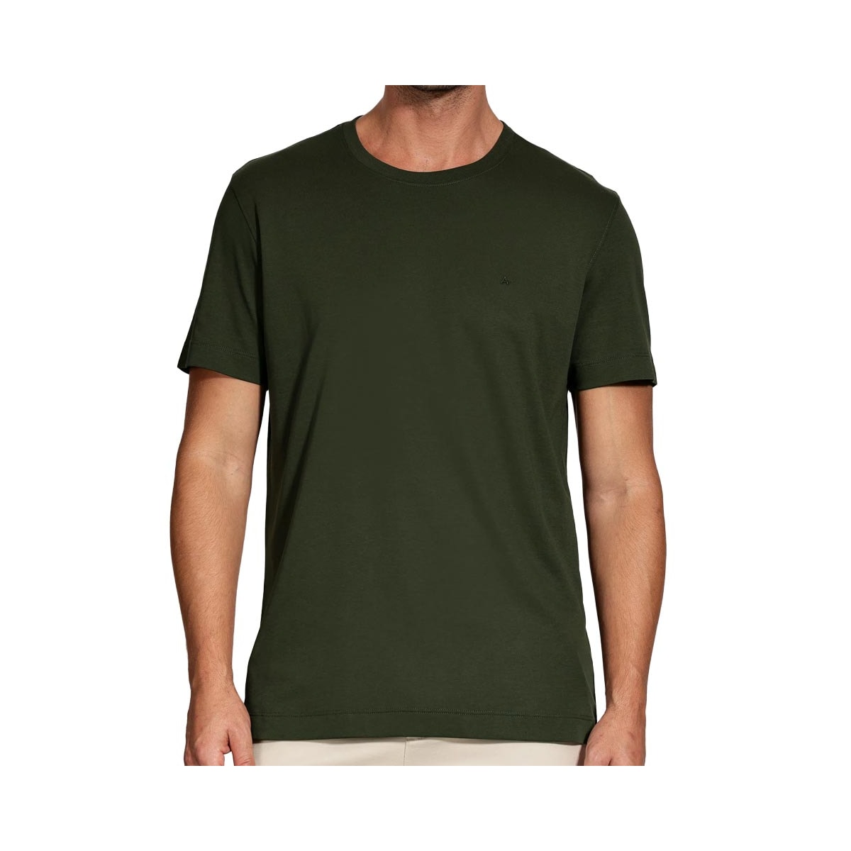 Camiseta Aramis Meia Manga Básica 12.0491 Cedro Camiseta Aramis Meia Manga Básica 12.0491 Cedro