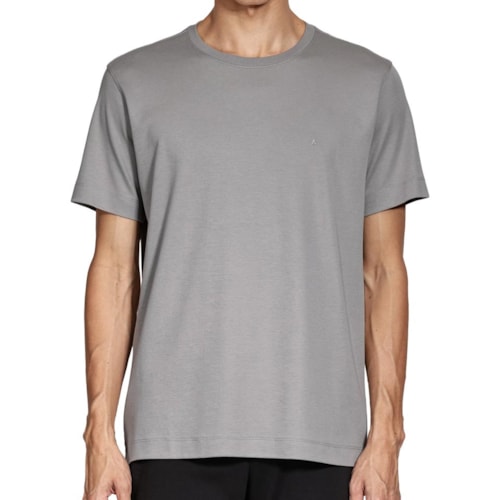 Detalhe - Camiseta Aramis Meia Manga Básica 12.0491 Granito