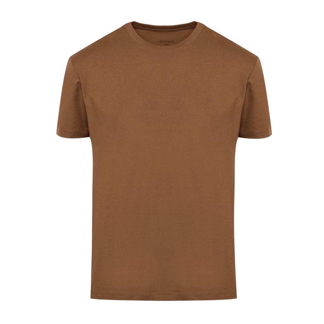 Camiseta Aramis Meia Manga Básica 12.0537 Conhaque