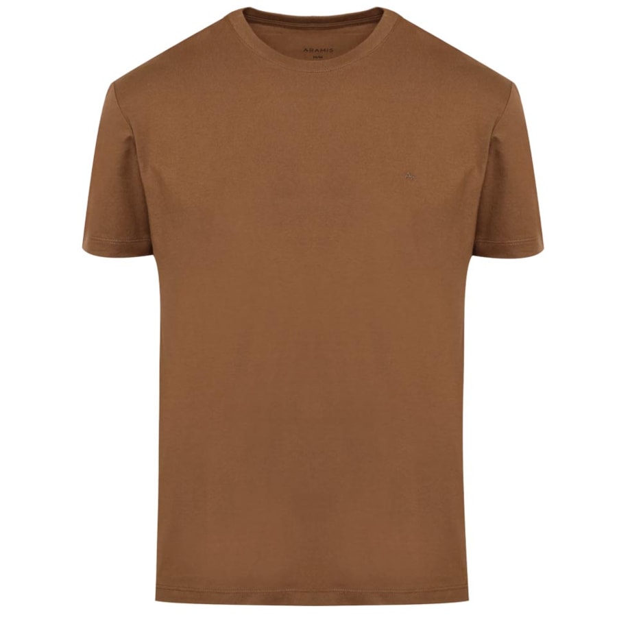 Camiseta Aramis Meia Manga Básica 12.0537 Conhaque