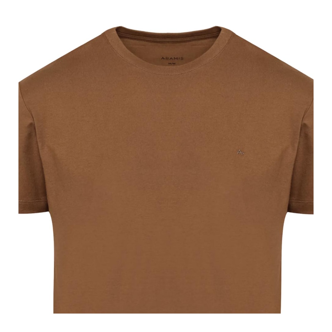 Camiseta Aramis Meia Manga Básica 12.0537 Conhaque