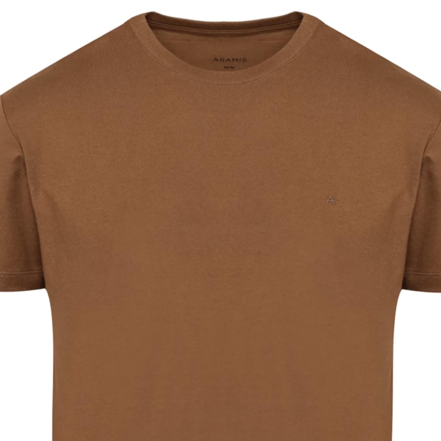 Camiseta Aramis Meia Manga Básica 12.0537 Conhaque